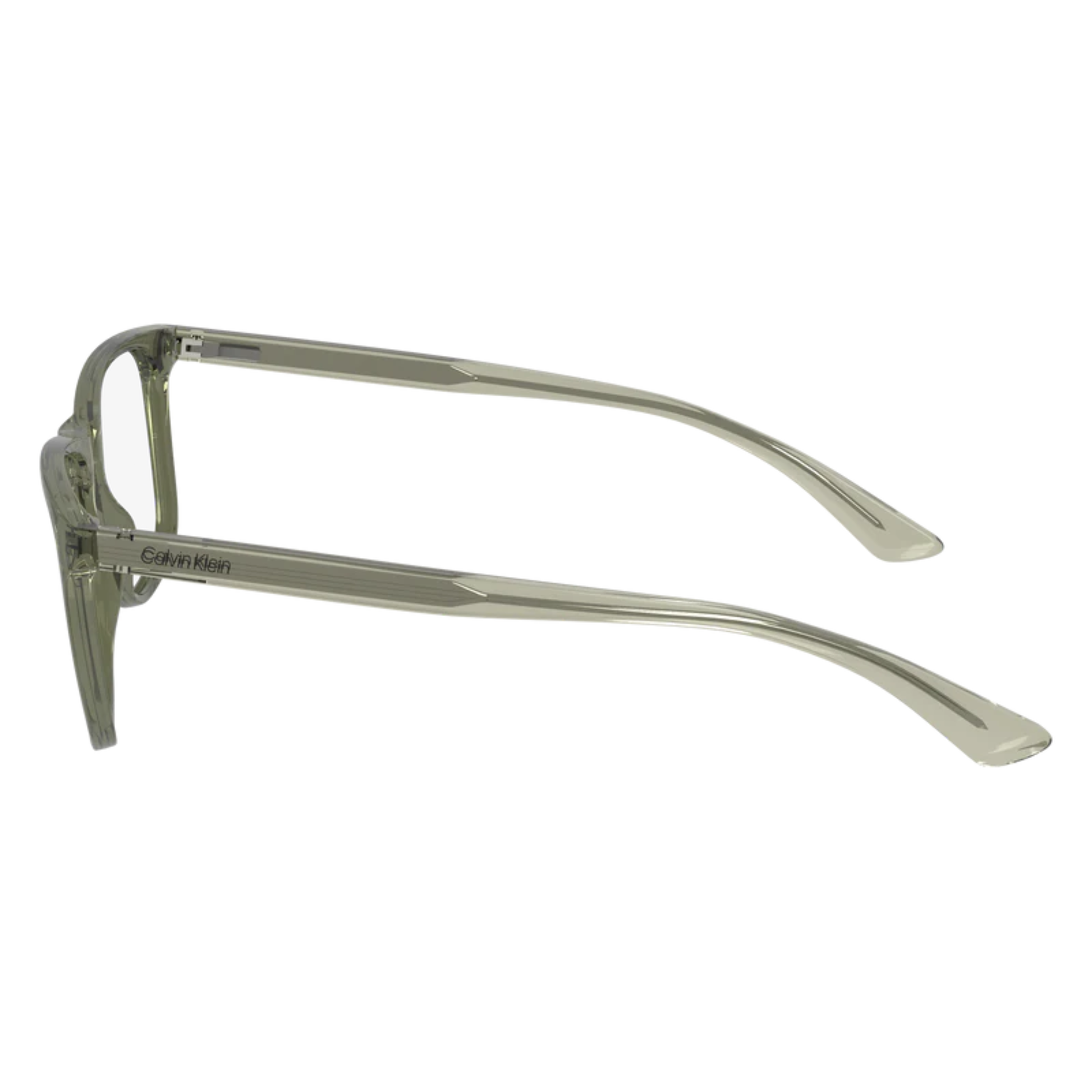 Calvin Klein CK23548 unisex square plastic optical frame featuring a lightweight full-rim design for premium everyday prescription eyewear. Side VIew