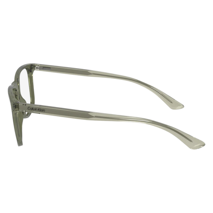 Calvin Klein CK23548 unisex square plastic optical frame featuring a lightweight full-rim design for premium everyday prescription eyewear. Side VIew
