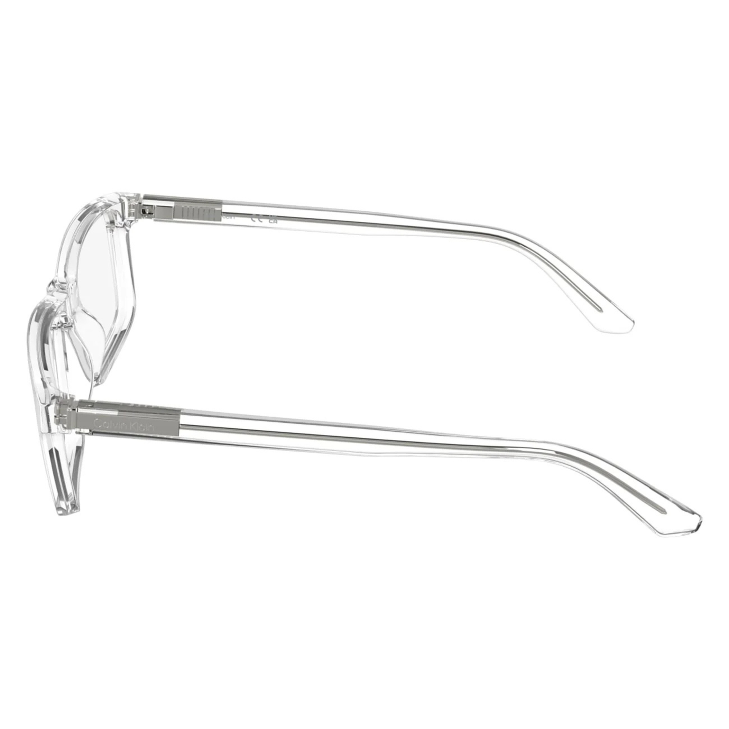Calvin Klein CK25546 unisex rectangle optical frame featuring a lightweight full-rim design for premium everyday prescription eyewear. Side View 