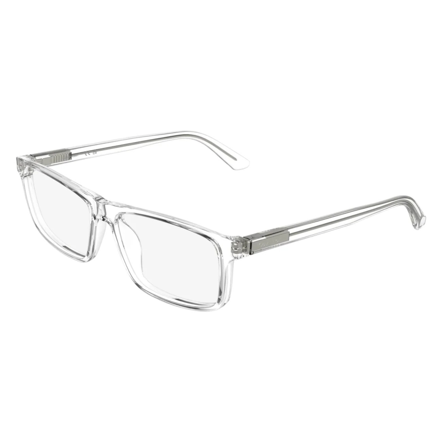 Calvin Klein CK25546 unisex rectangle optical frame featuring a lightweight full-rim design for premium everyday prescription eyewear. Angle View 