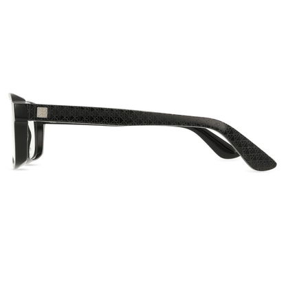 Calvin Klein CK25548 men's rectangle optical frame with a lightweight full-rim design for premium prescription eyewear. Side view