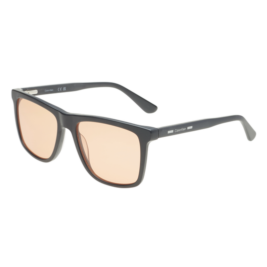 MatteBlack002 Calvin Klein CK25557I men’s square sunglasses with premium acetate frame and UV protection lenses