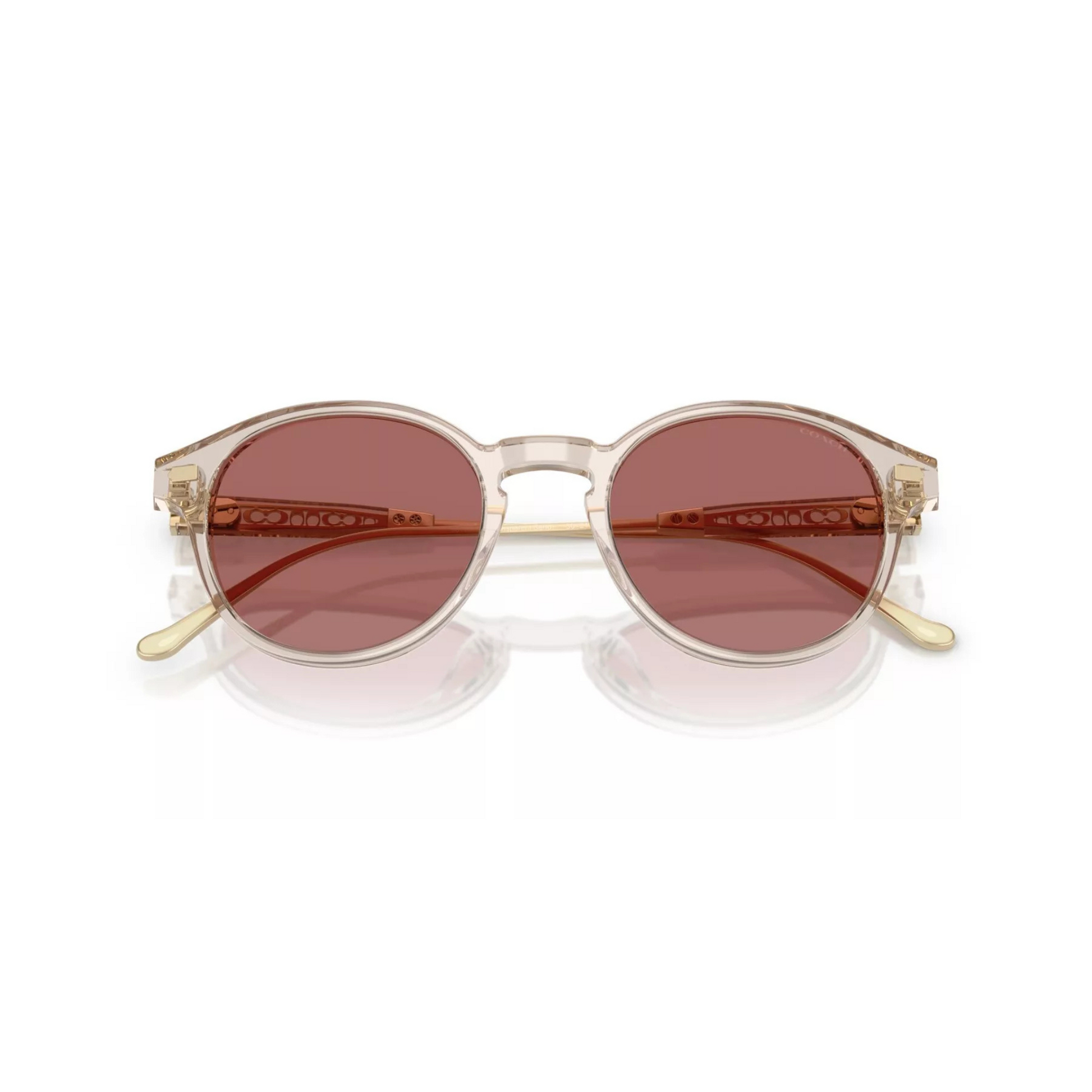 Coach HC8428U Round Acetate Sunglasses Front View