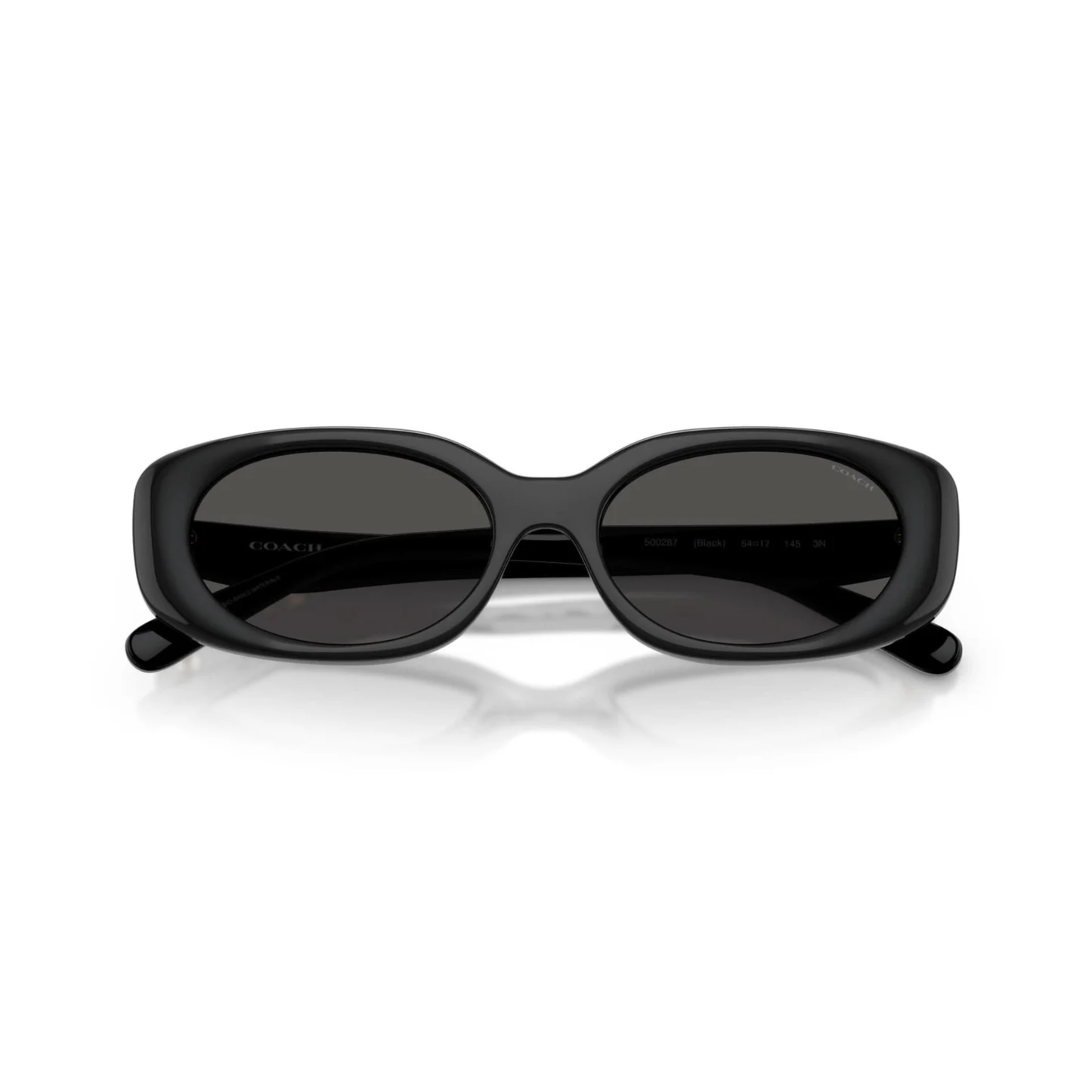 Coach HC8443D women’s oval acetate sunglasses with lightweight luxury designer styling
