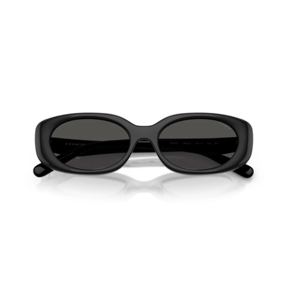 Coach HC8443D women’s oval acetate sunglasses with lightweight luxury designer styling