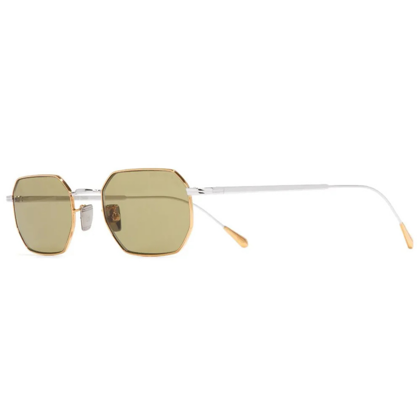 Cutler and Gross AUSN 24K Yellow Gold Sunglasses Side  View