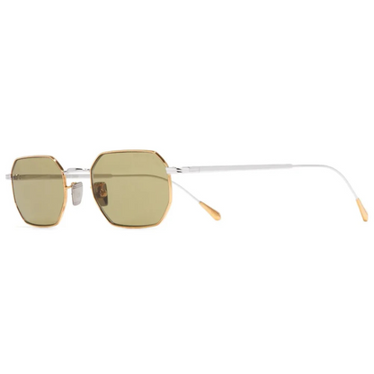 Cutler and Gross AUSN 24K Yellow Gold Sunglasses Side  View