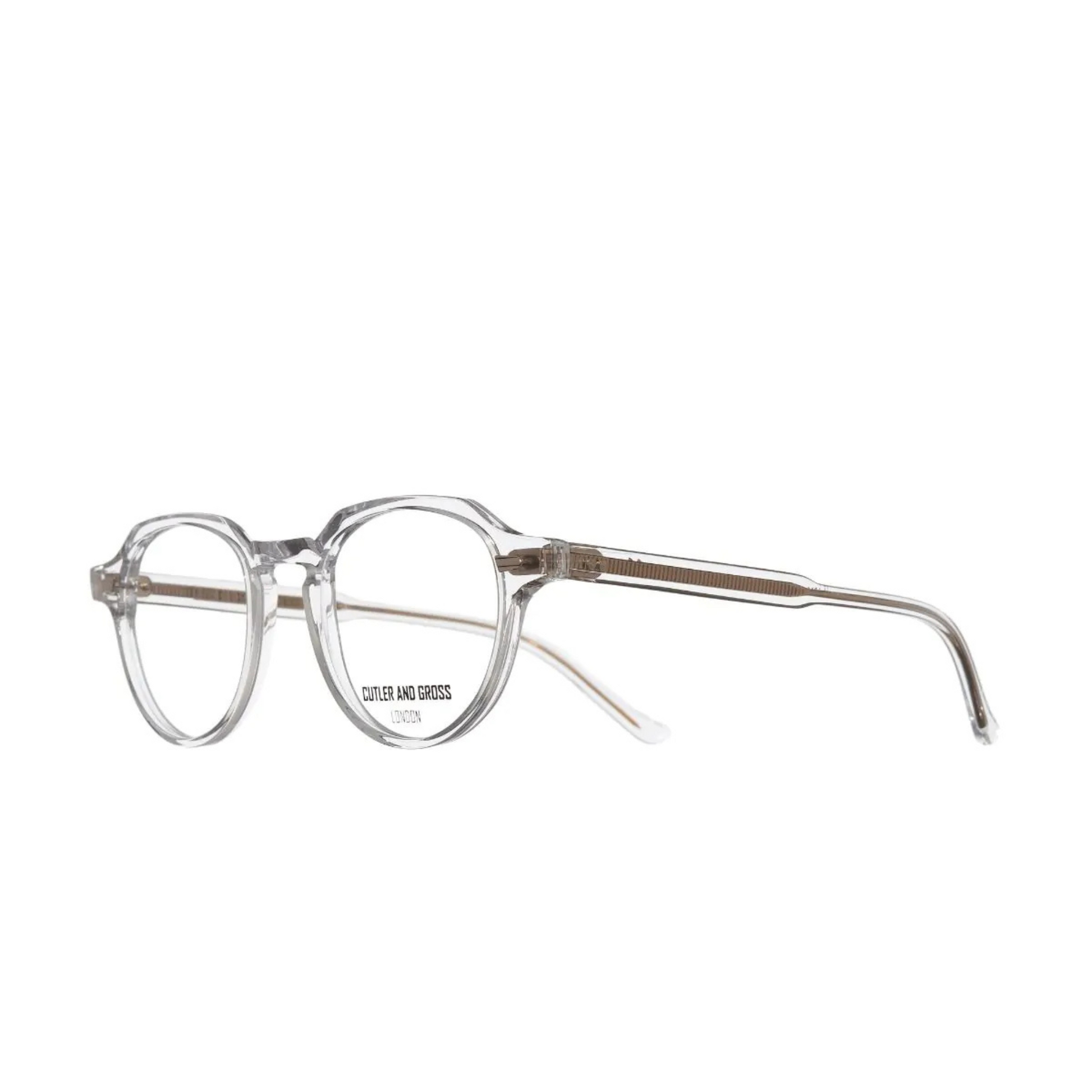 Cutler and Gross CGOP1313 Crystal Optical Frame Side  View