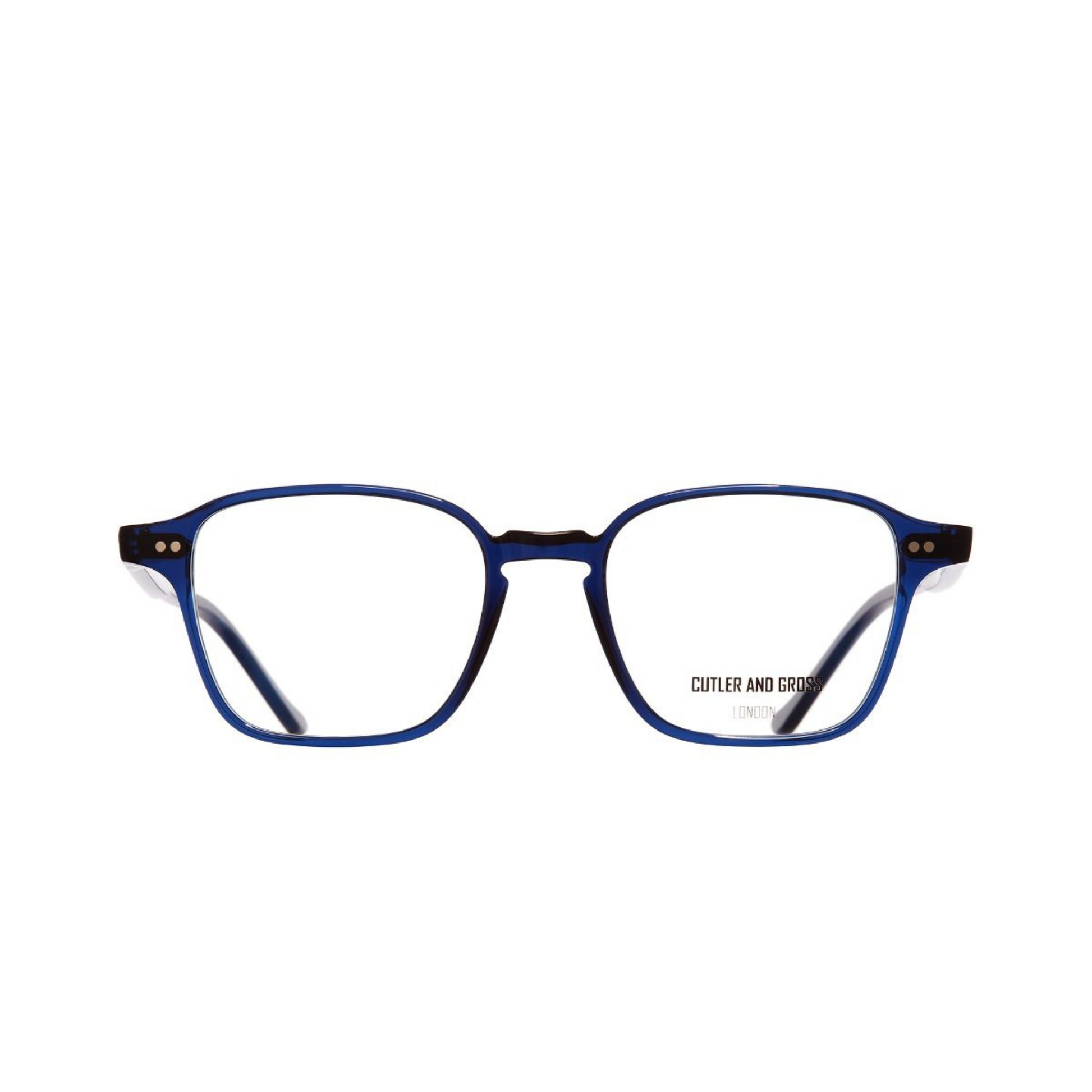 Cutler and Gross CGOP1360 Navy Blue Optical Frame Front View