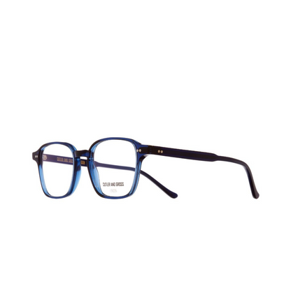 Cutler and Gross CGOP1360 Navy Blue Optical Frame Side  View