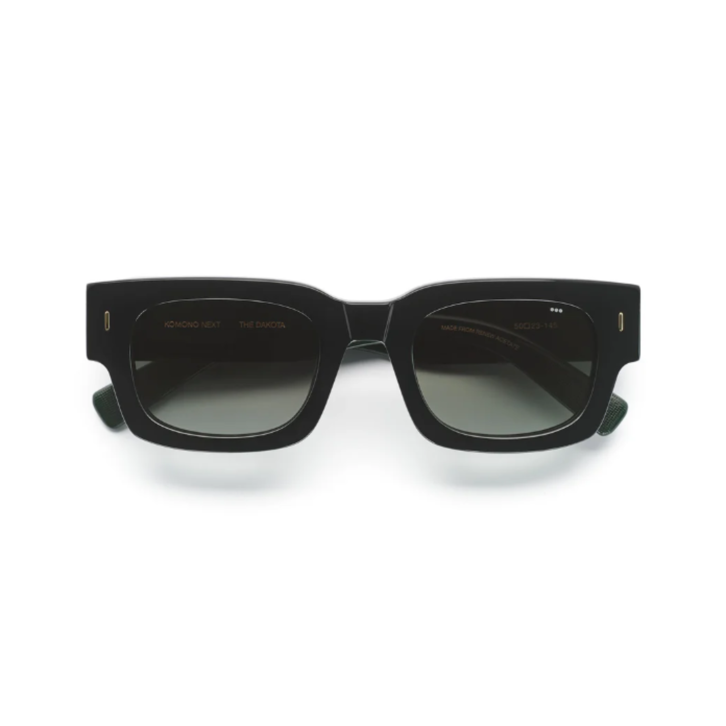 DakotaBlack Dakota square unisex sunglasses with modern premium full rim frame design