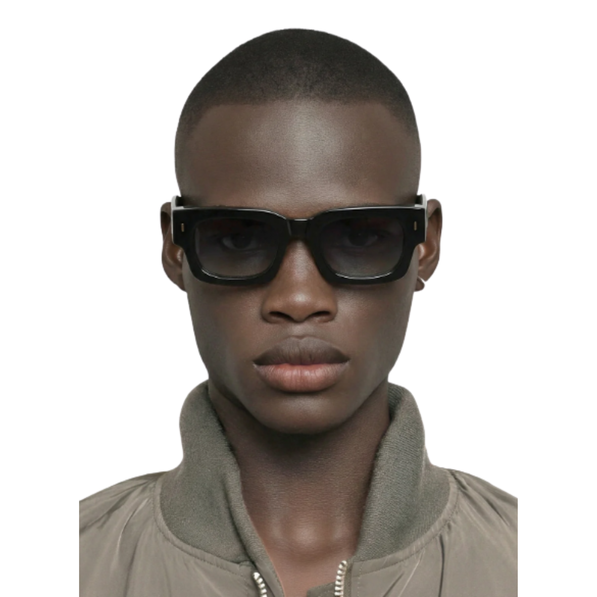 DakotaBlack Dakota square unisex sunglasses with modern premium full rim frame design