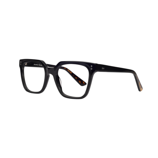 Danel Black/C2 modern rectangle eyeglasses with lightweight full-rim frame and sleek everyday styling.