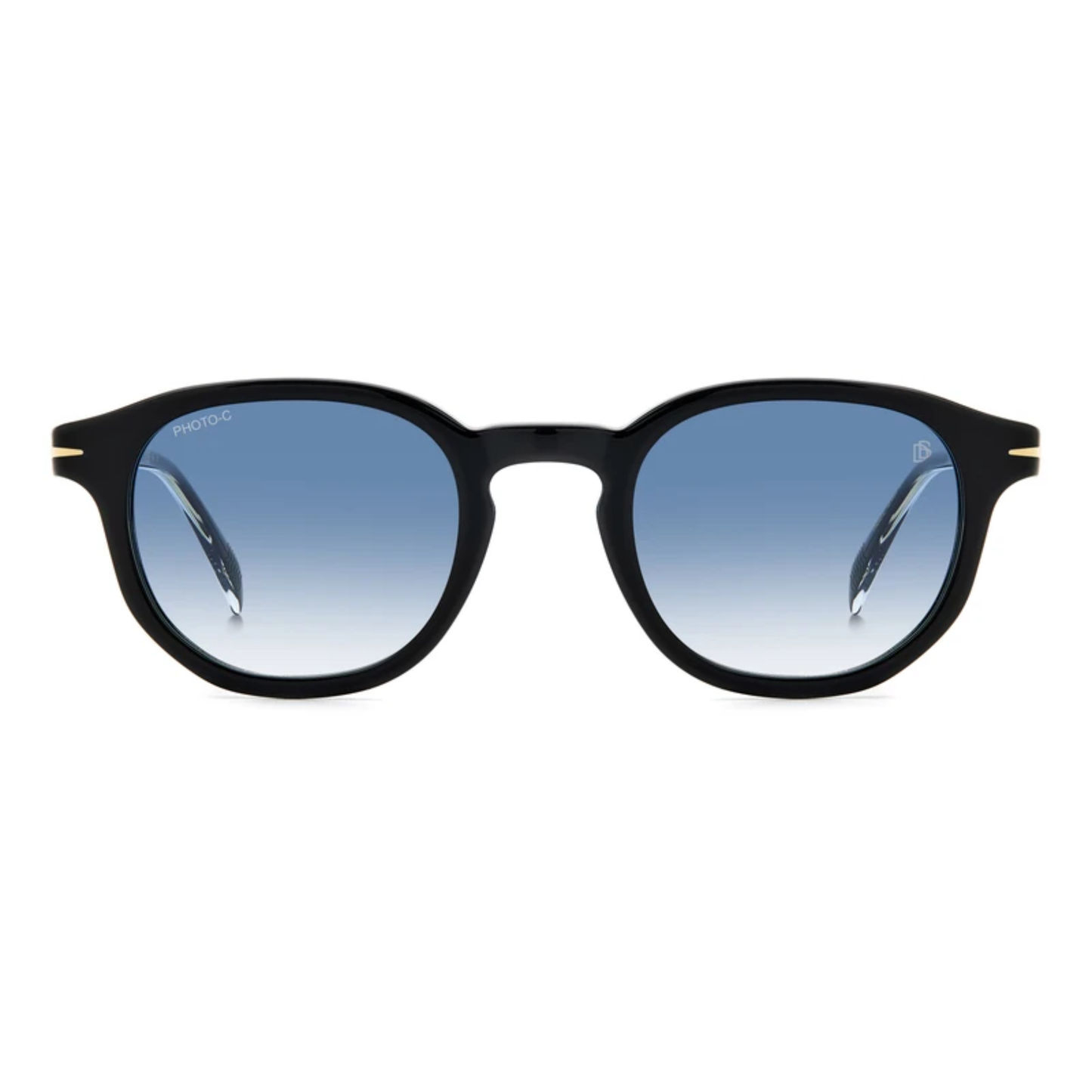 David Beckham DB1007/S men's round acetate sunglasses with premium craftsmanship and UV-protective lenses.