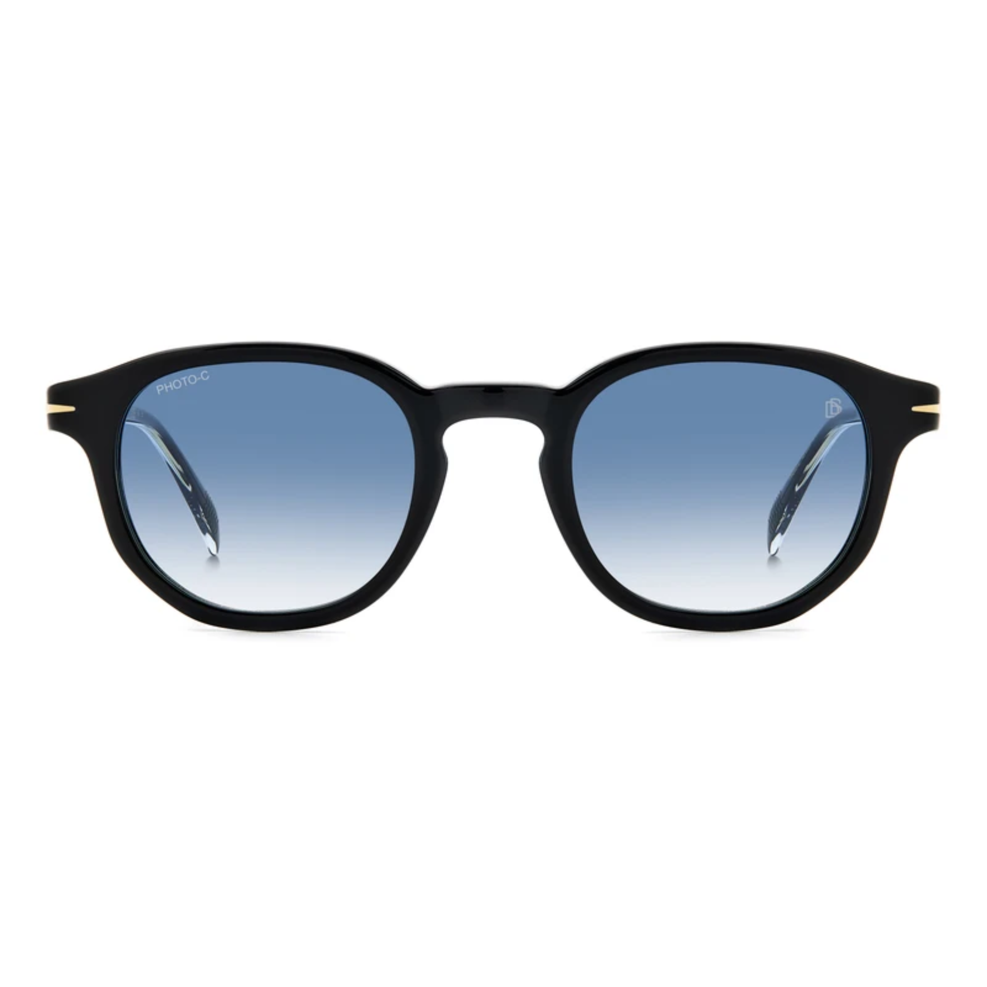 David Beckham DB1007/S men's round acetate sunglasses with premium craftsmanship and UV-protective lenses.