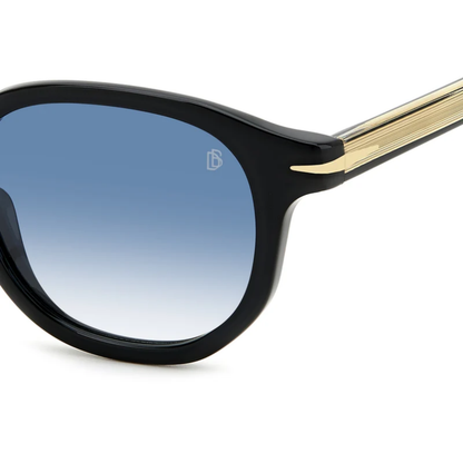 David Beckham DB1007/S men's round acetate sunglasses with premium craftsmanship and UV-protective lenses.