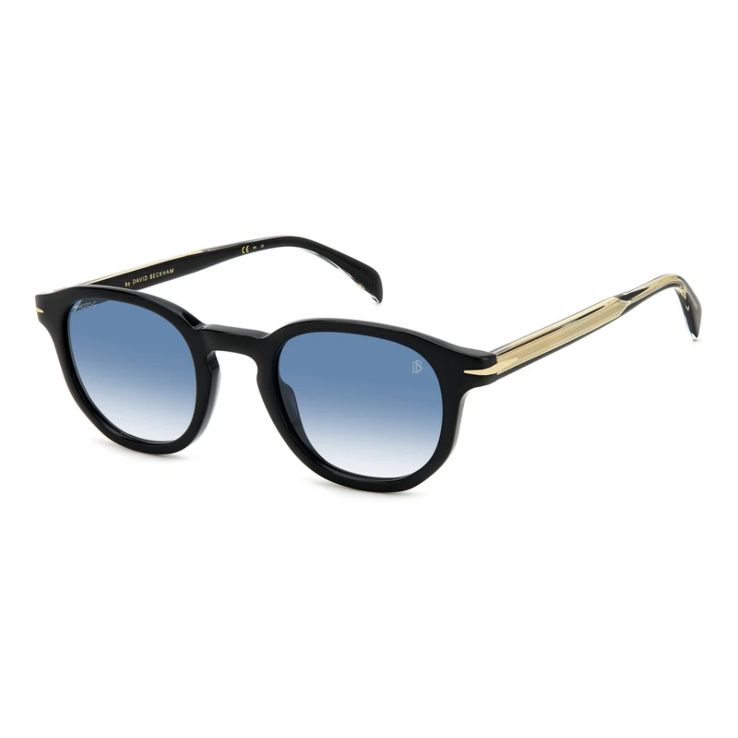 David Beckham DB1007/S men's round acetate sunglasses with premium craftsmanship and UV-protective lenses.