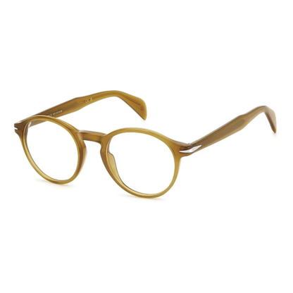 David Beckham DB1185 round acetate optical frame with premium full-rim construction and sophisticated designer styling.