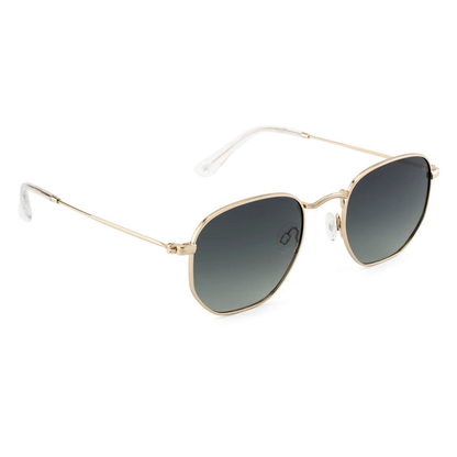 RoseGoldC4 David Jones DJ0025-100 unisex round metal sunglasses with UV protection