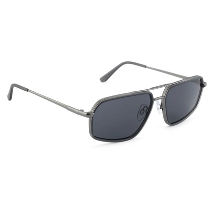 MatteGreyC3 David Jones DJ0025-108 aviator sunglasses with premium metal full rim frame