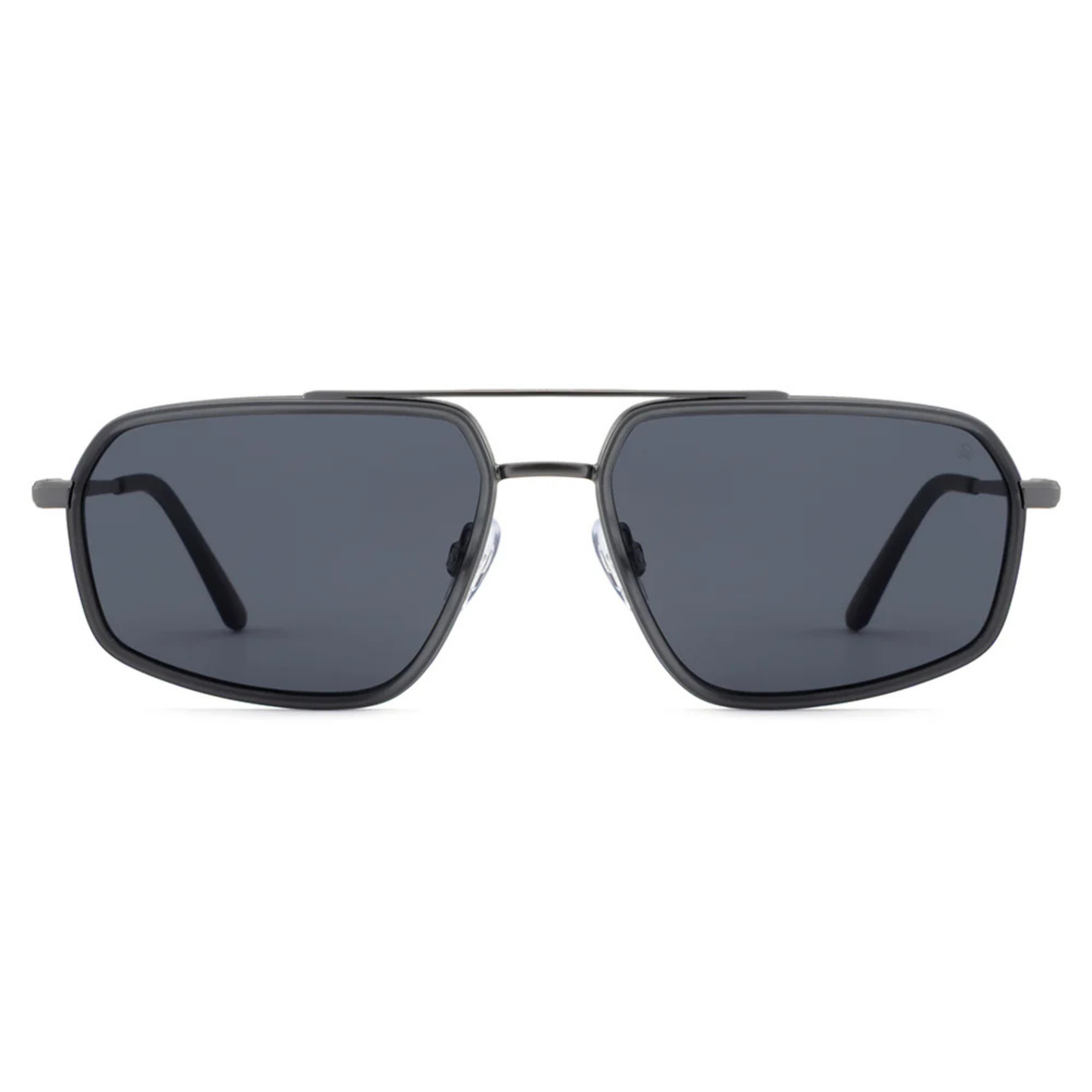 MatteGreyC3 David Jones DJ0025-108 aviator sunglasses with premium metal full rim frame