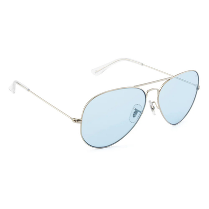 DJ0025/99SilverC5 David Jones DJ0025-99 unisex aviator sunglasses with premium metal full rim frame