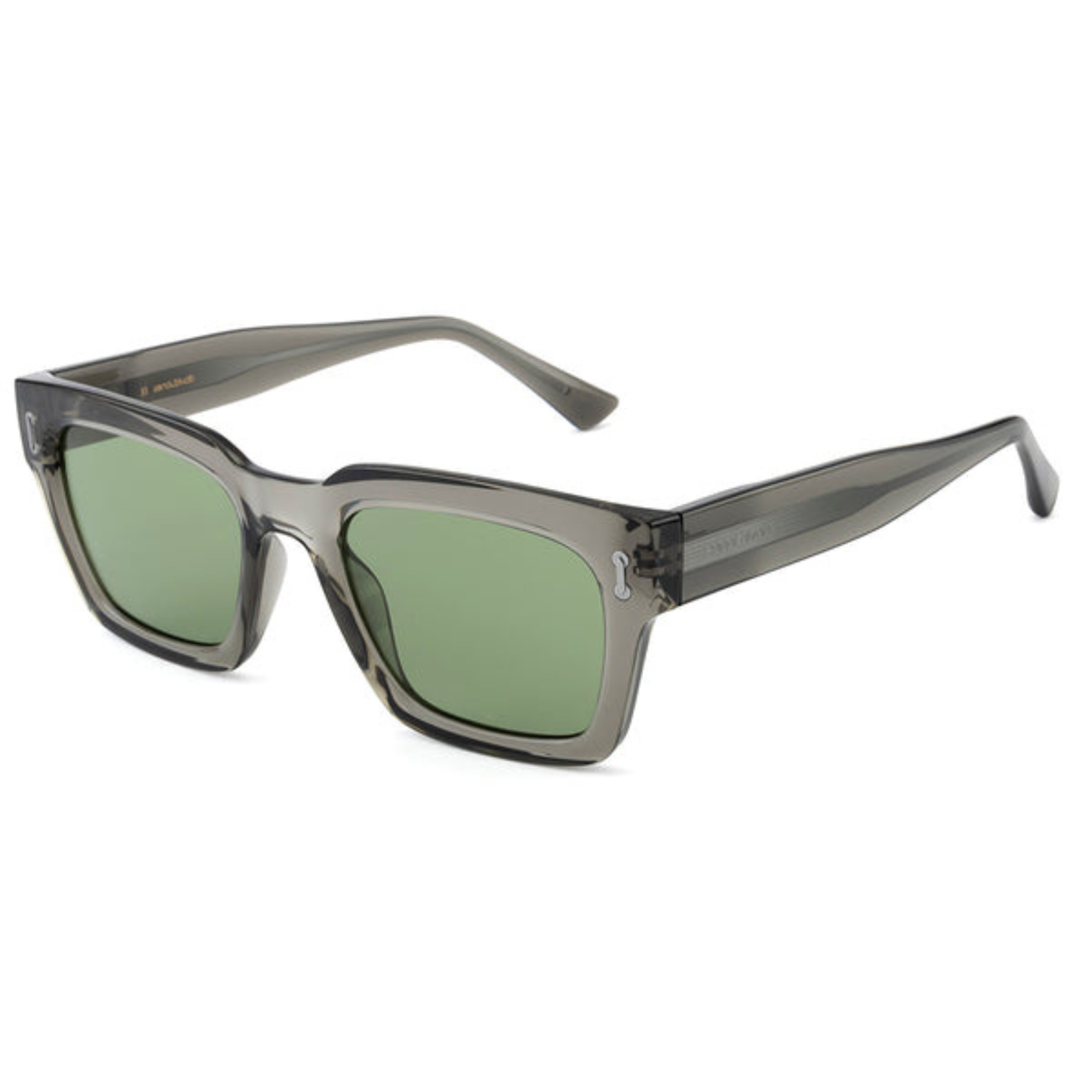 David Jones DJ0025 Men's square sunglasses with premium acetate full-rim frame and UV-protective lenses. Angle View