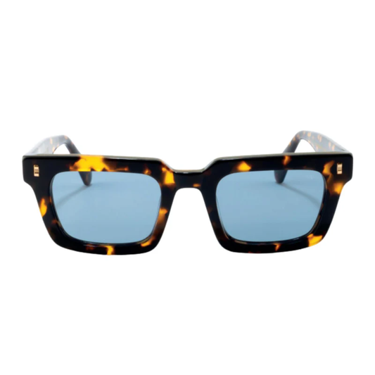 BlackHavanaC4 David Jones DJ0424S unisex square sunglasses with premium full-rim frame and UV protection