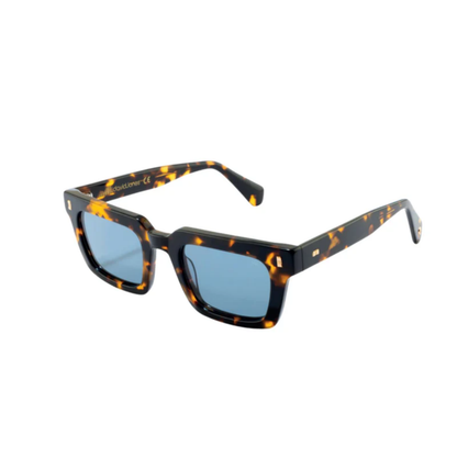 BlackHavanaC4 David Jones DJ0424S unisex square sunglasses with premium full-rim frame and UV protection