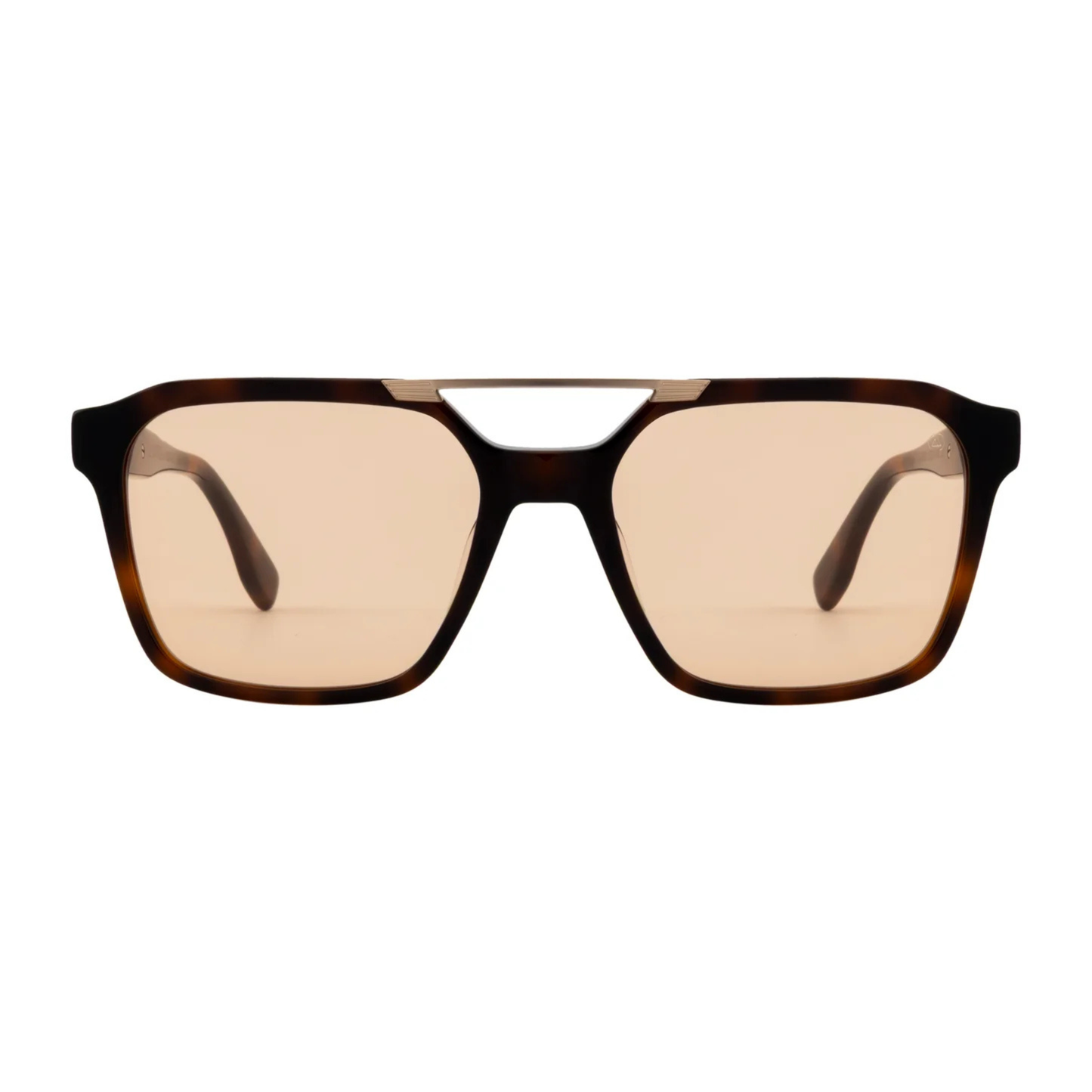 DJ0488BrownHavanaC5 David Jones unisex square sunglasses