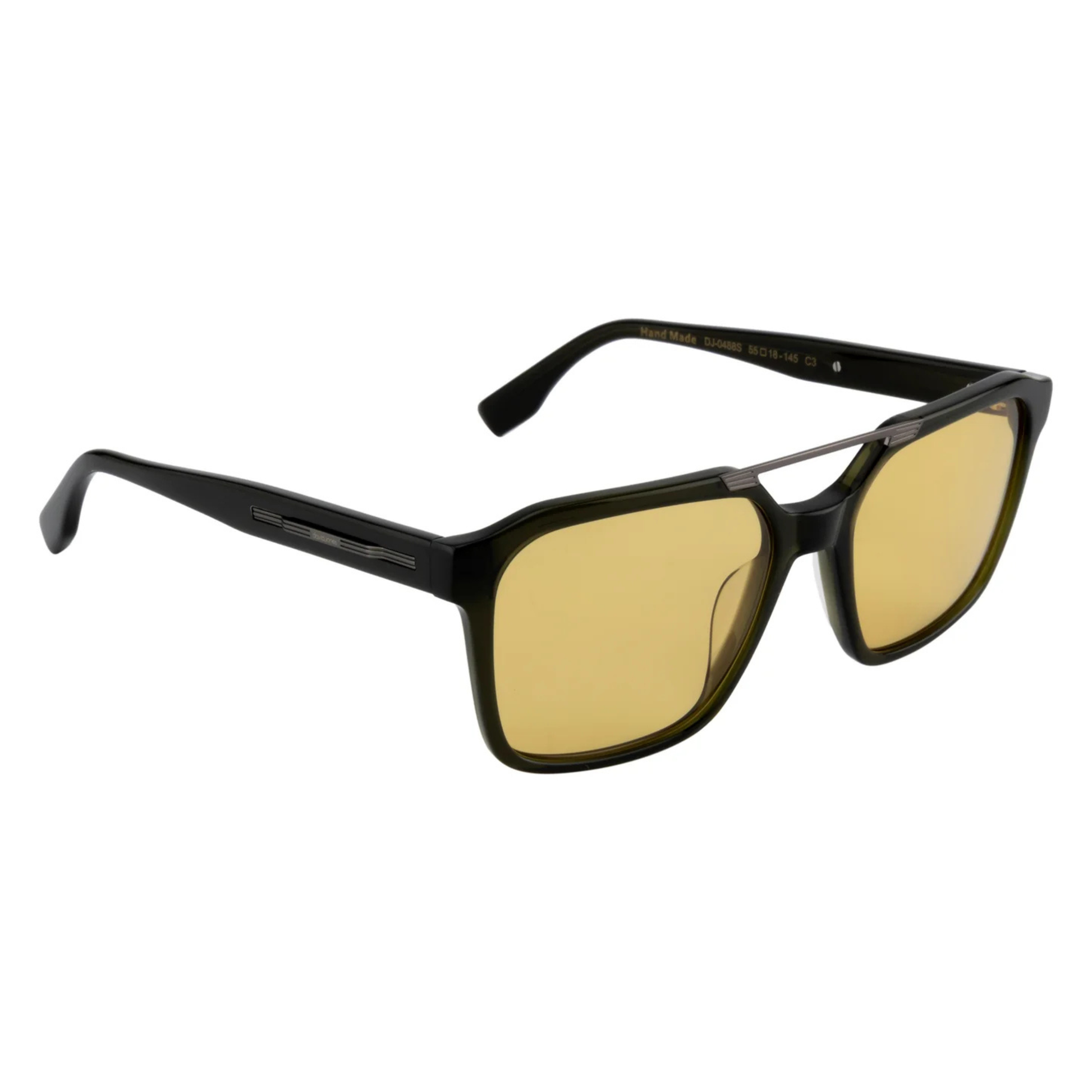 DJ0488BlackC3 David Jones unisex square sunglasses