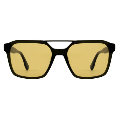 DJ0488BlackC3 David Jones unisex square sunglasses