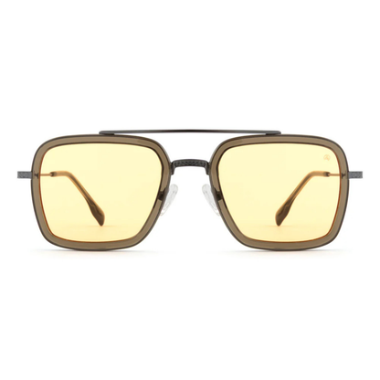 GreyGunmetalC5 David Jones DJ0501 sunglasses with premium square metal full rim frame