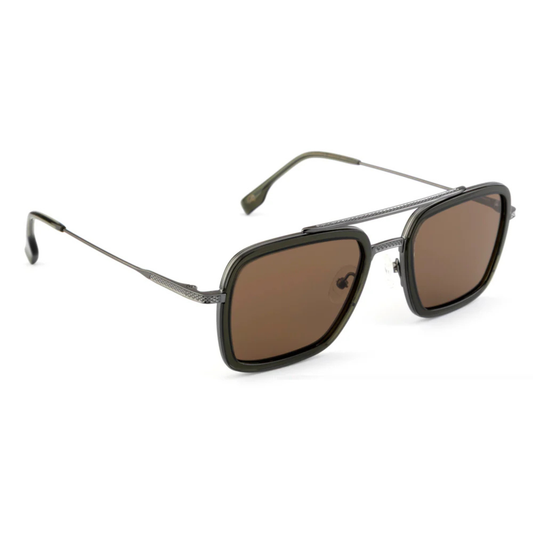 OliveGreenC1 David Jones DJ0501 sunglasses with premium square metal full rim frame