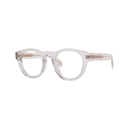Dennis Crystal/004 classic square eyeglasses with lightweight full-rim frame and modern everyday styling.