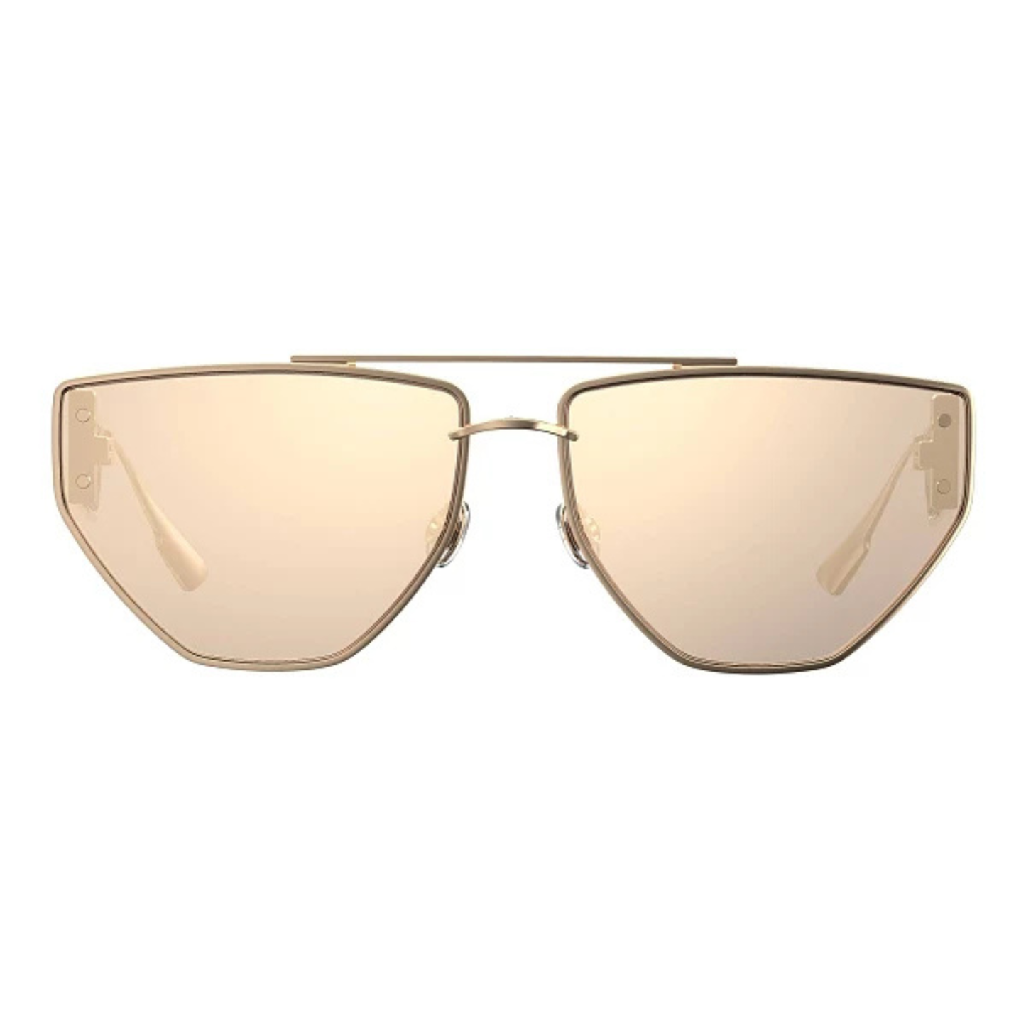 Dior CLAN2 women's irregular metal sunglasses with distinctive geometric design and UV-protective lenses.