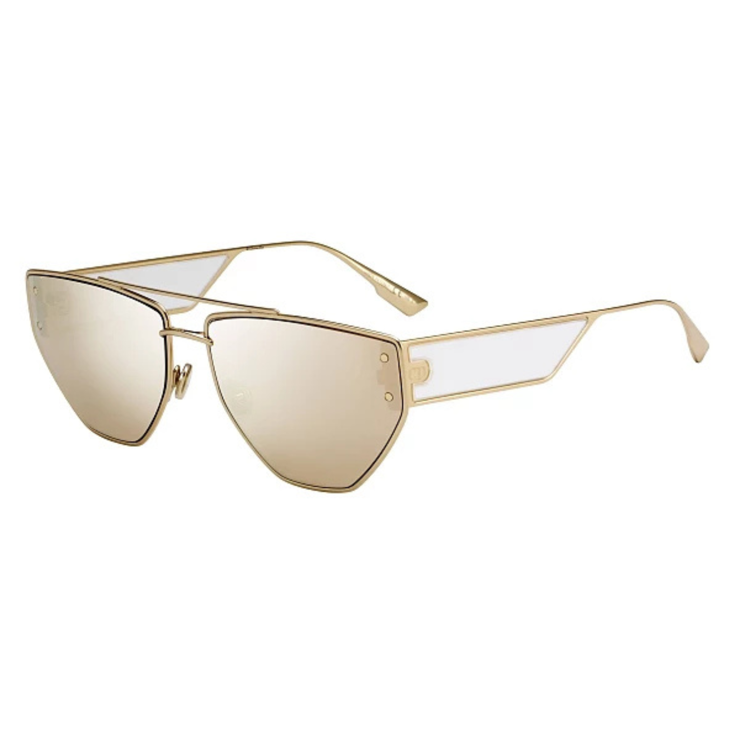Dior CLAN2 women's irregular metal sunglasses with distinctive geometric design and UV-protective lenses.