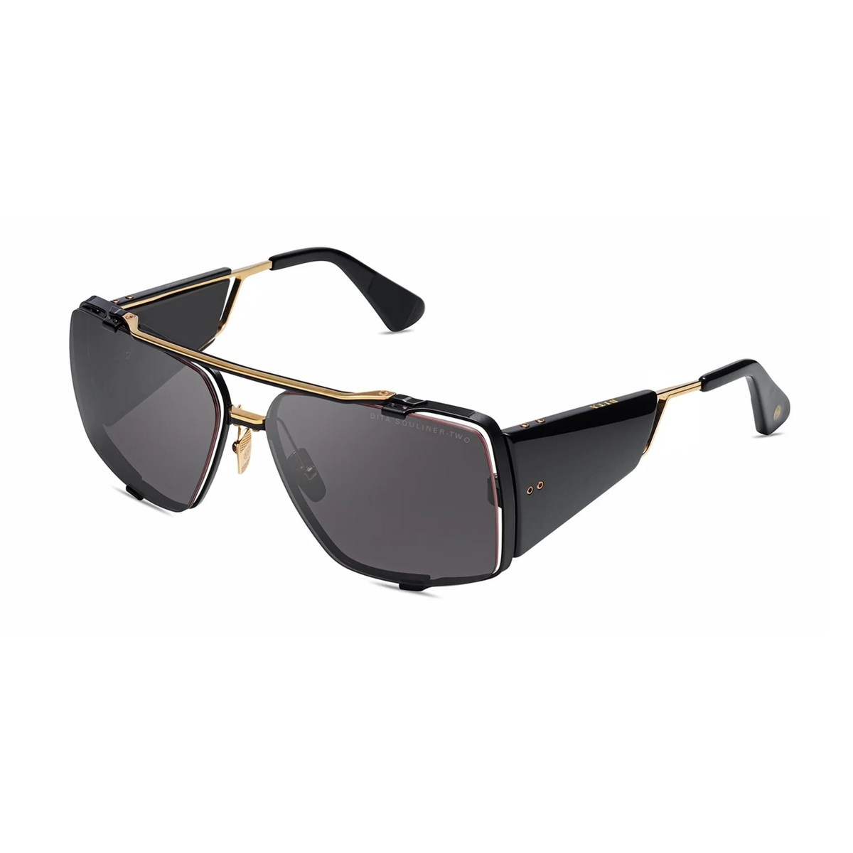 DITA DTS136 Souliner-Two unisex titanium acetate square wrap-around sunglasses angle