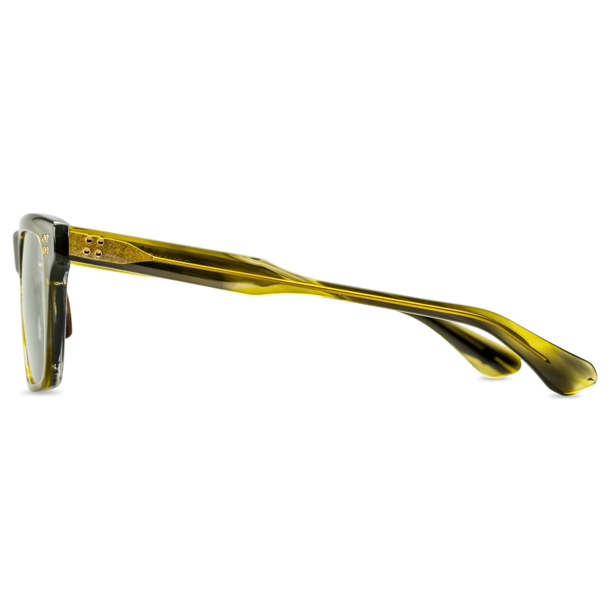 Dita DTS713 Thavos unisex acetate square sunglasses side temple profile