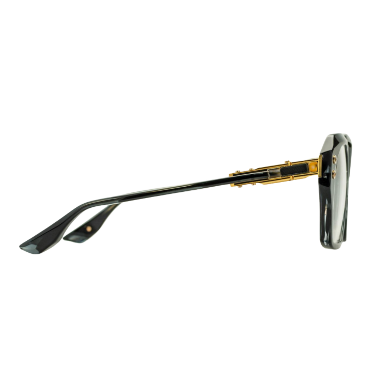 Dita DTX417 unisex acetate square optical frame side temple profile