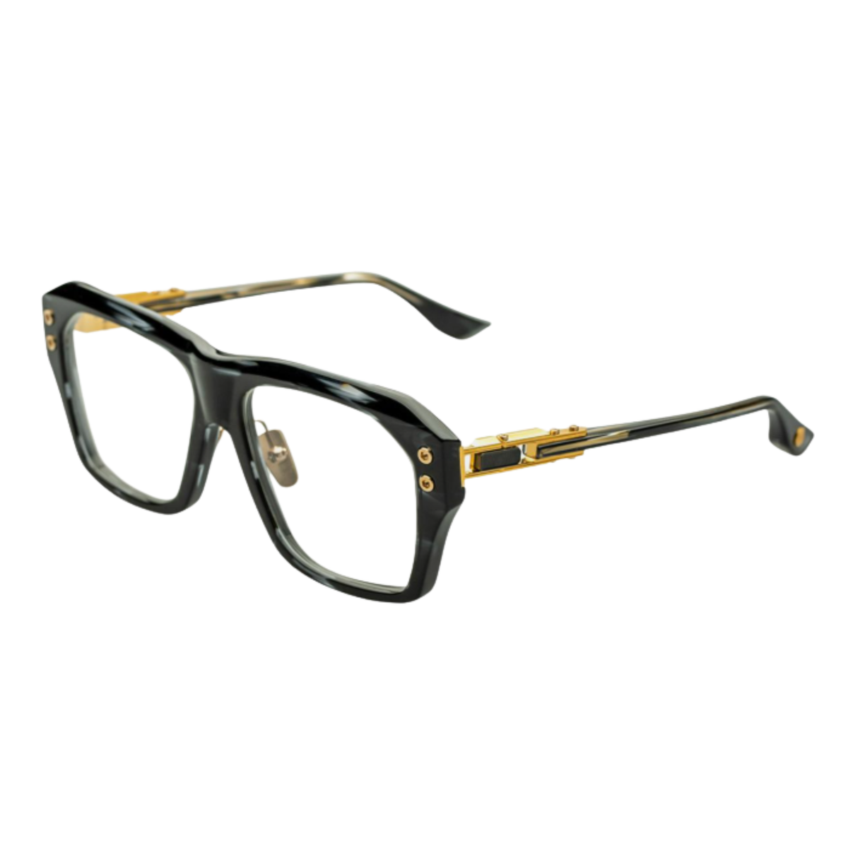 Dita DTX417 unisex Japanese acetate square optical frame three-quarter view