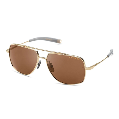 DITA Lancier LSA-107 unisex titanium navigator full-rim sunglass three-quarter view
