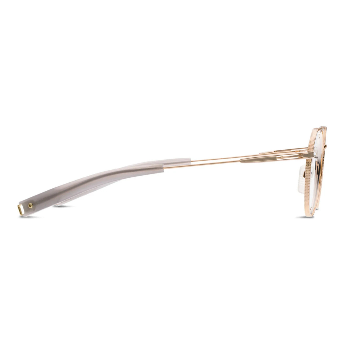 DITA LSA-108 womens titanium round optical frame side temple profile
