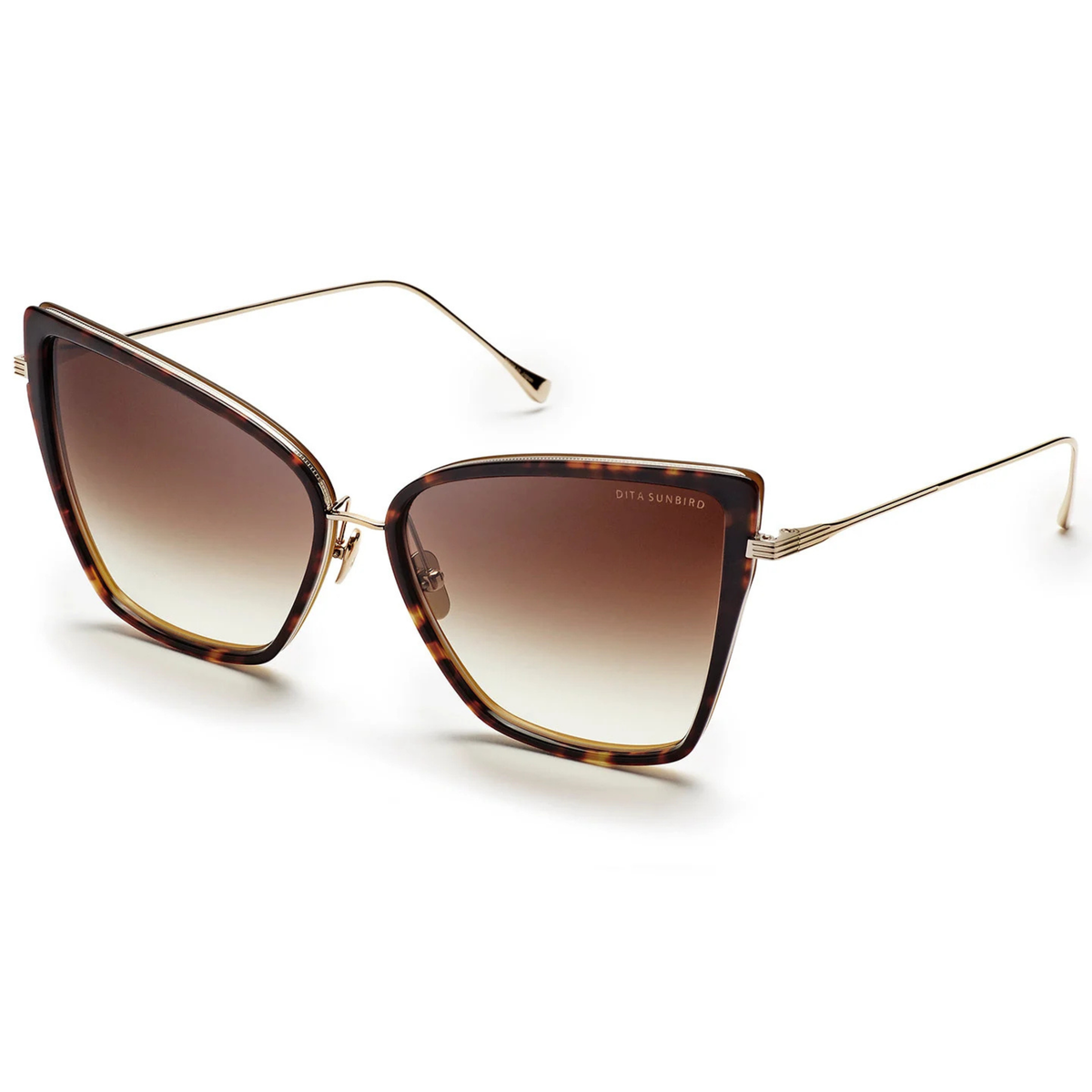 DITA Sunbird DTS21013 womens titanium acetate cat-eye full-rim sunglasses three-quarter view