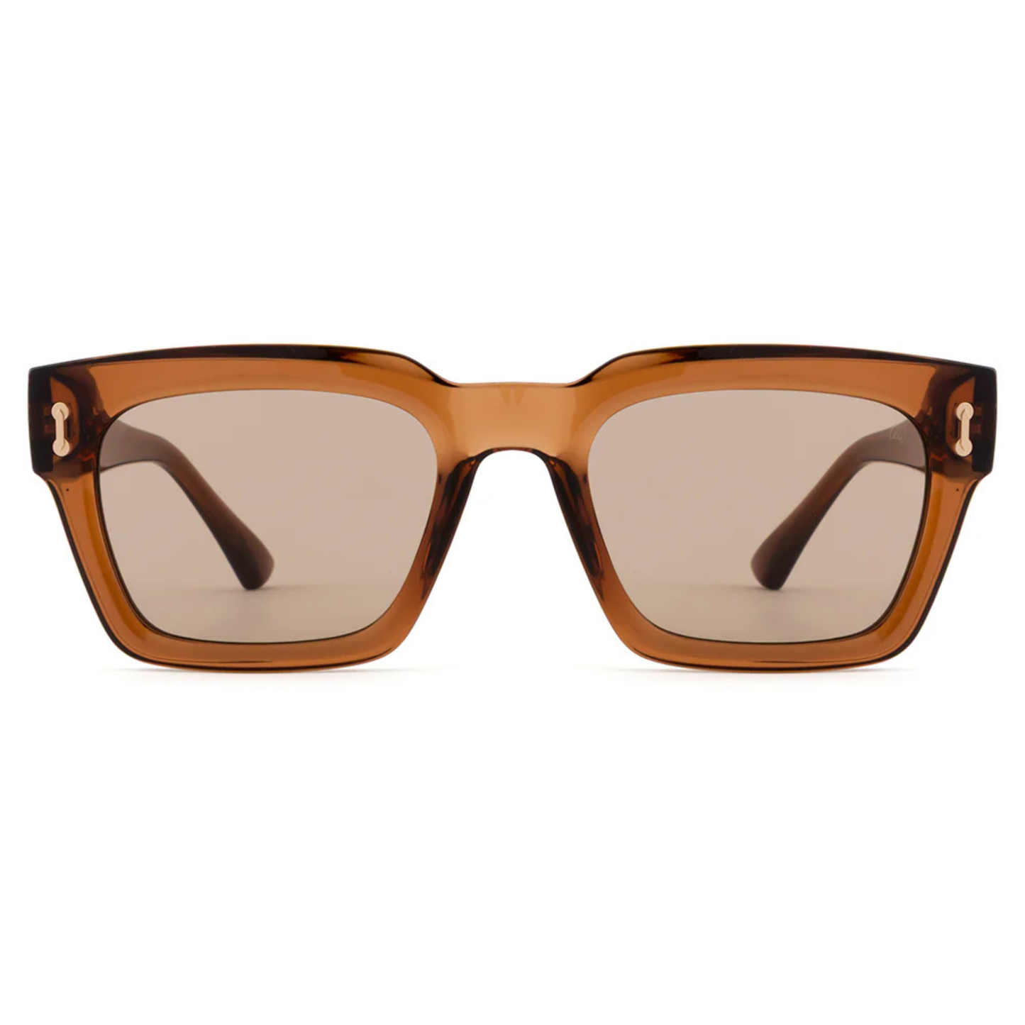 TransparentBrownC2 DJ0025 unisex sunglasses with premium luxury full rim frame