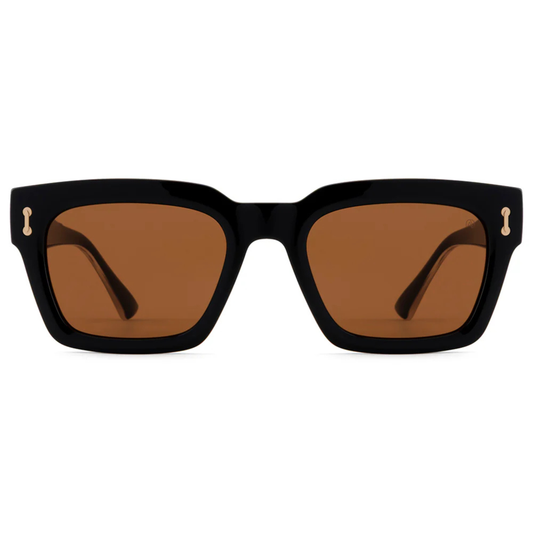 BlackBrownC1 DJ0025 unisex sunglasses with premium luxury full rim frame