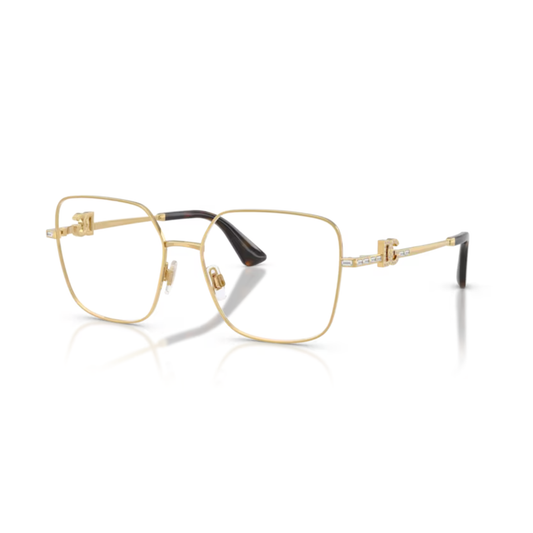 Dolce & Gabbana DG1367B women’s square metal optical frame with luxury Italian designer styling