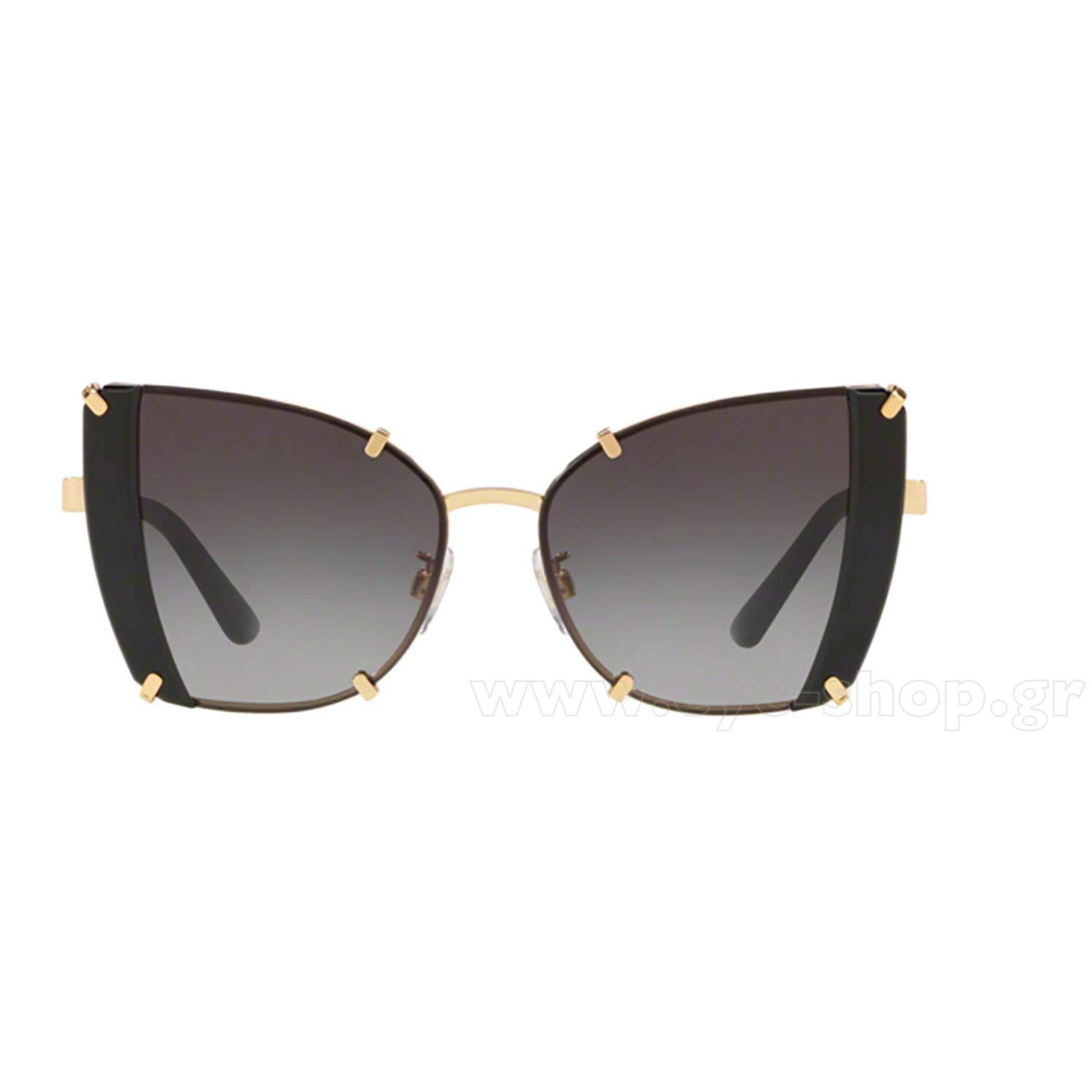 Dolce & Gabbana DG2214 women's metal cat-eye sunglasses with a refined full-rim designer frame.