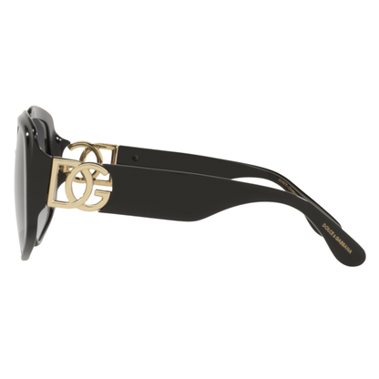 Dolce Gabbana DG4386 women plastic butterfly full-rim sunglasses three-quarter view