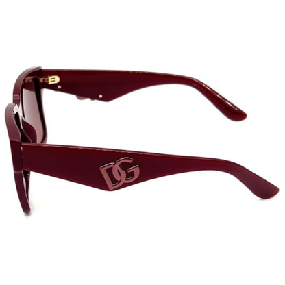 Dolce Gabbana DG4436 women acetate square full rim sunglasses three-quarter view